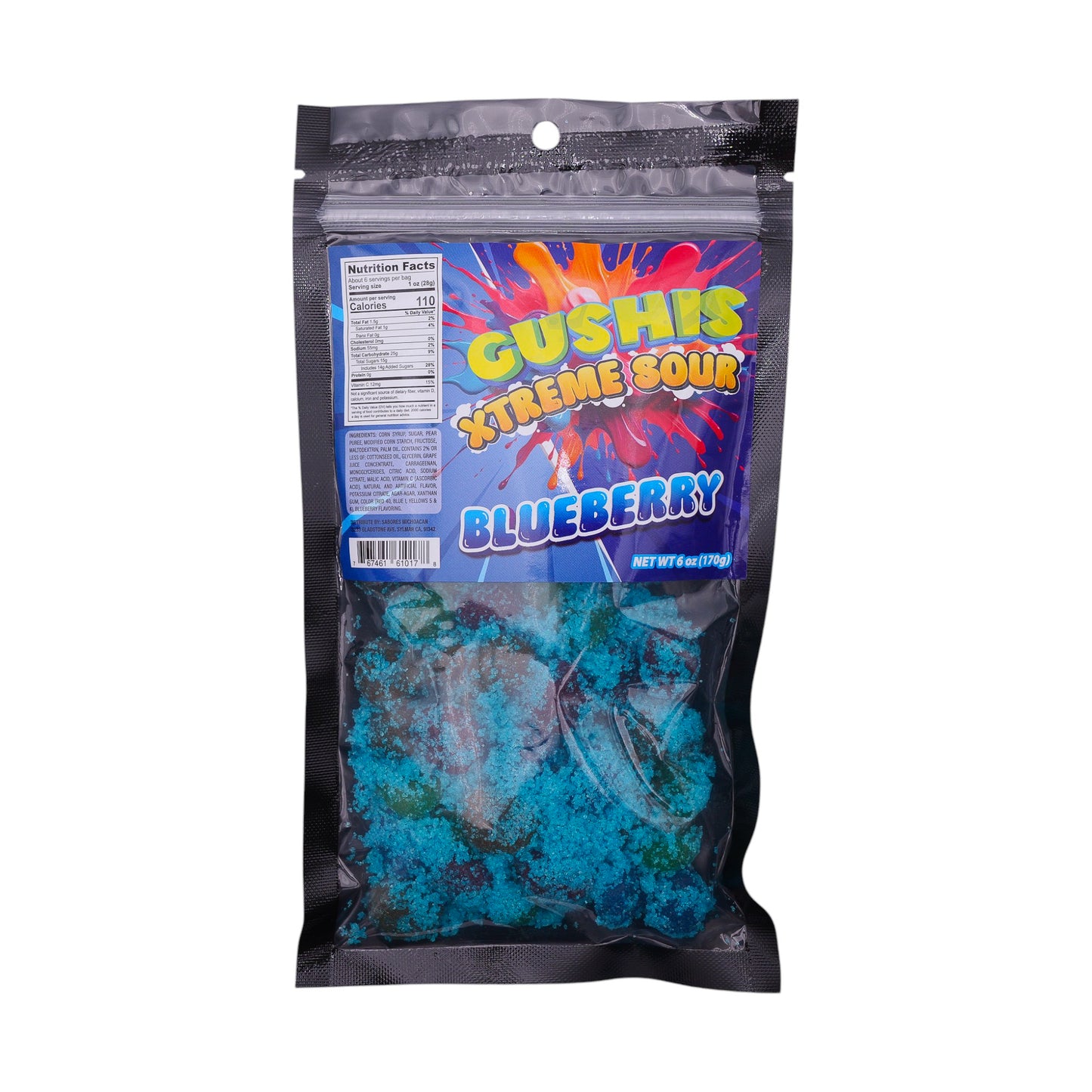 Gushis Xtreme Sour Blueberry 6oz