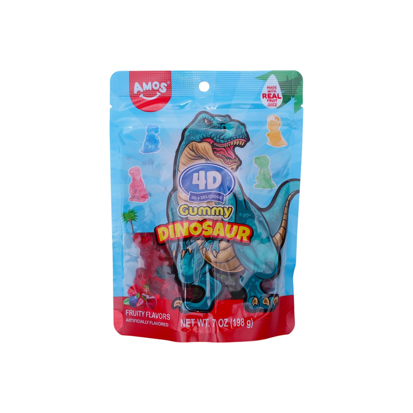 Dinosaurs standing 7OZ -4D Gummy-12 count