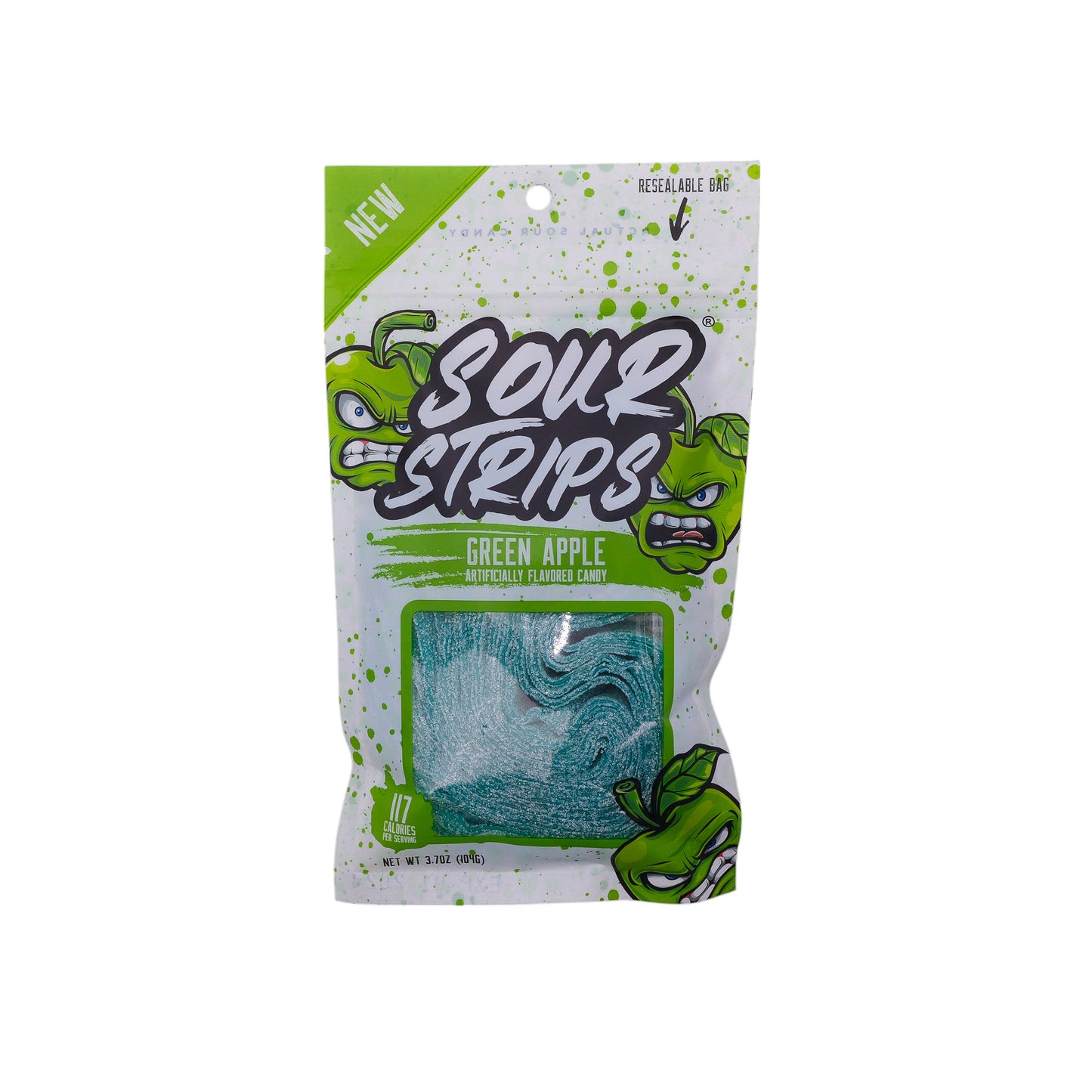 GREEN APPLE- SOUR STRIPS