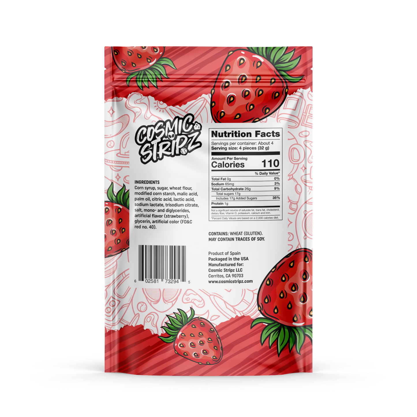 Cosmic Stripz – Strawberry (4.4oz)