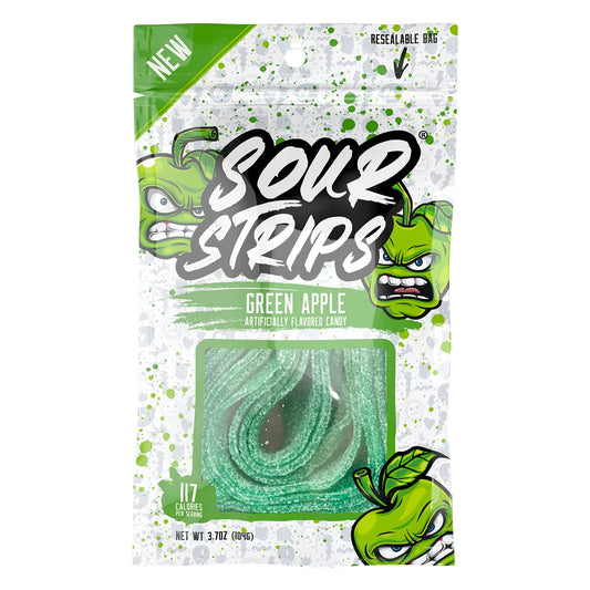 GREEN APPLE- SOUR STRIPS