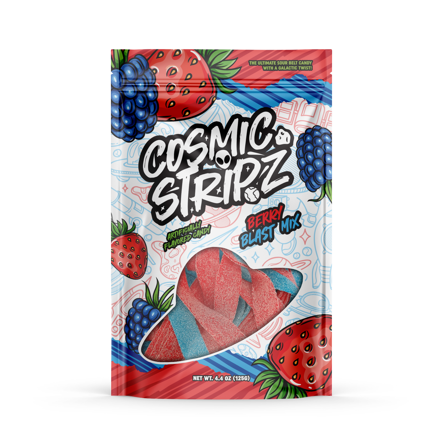 Cosmic Stripz – Berry Blast Mix (4.4oz)