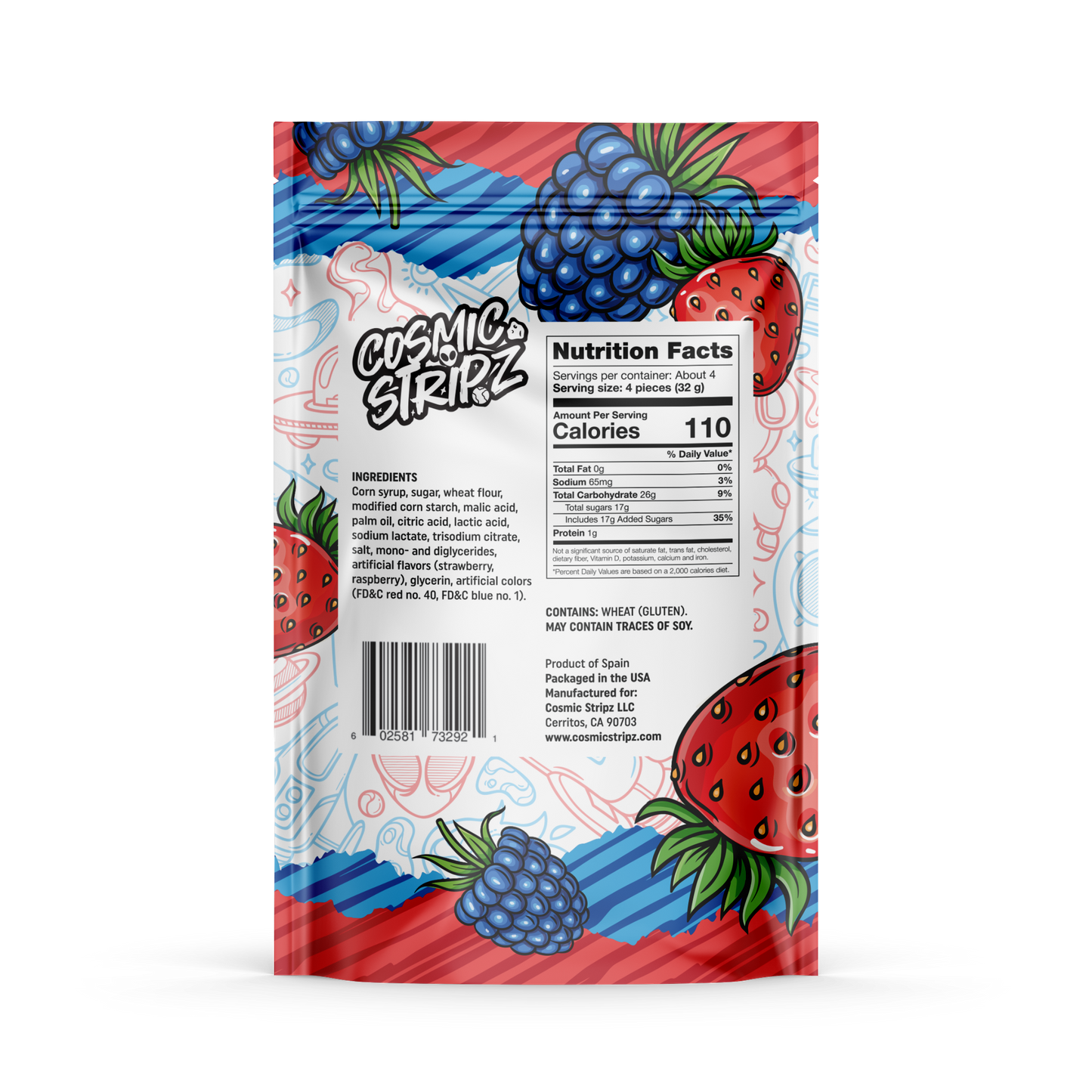 Cosmic Stripz – Berry Blast Mix (4.4oz)