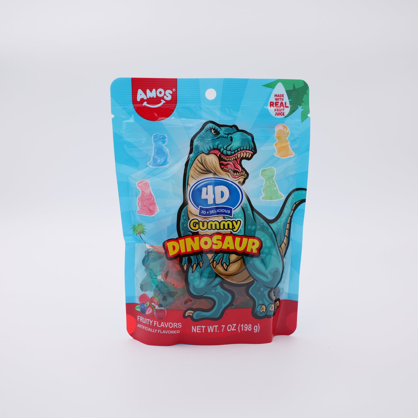 Dinosaurs standing 7OZ -4D Gummy-12 count