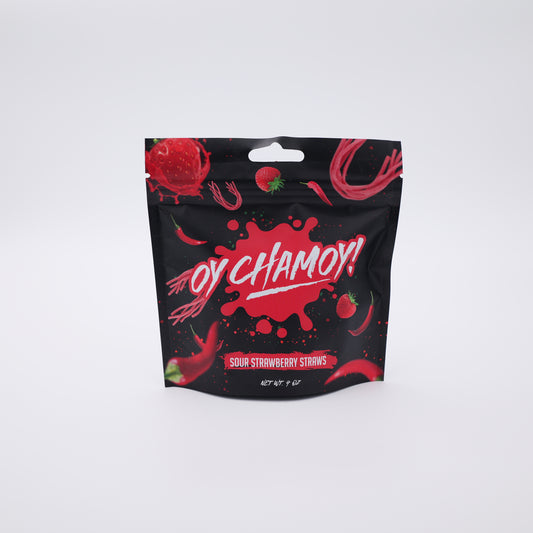 Sour Strawberry Straws- Oy Chamoy