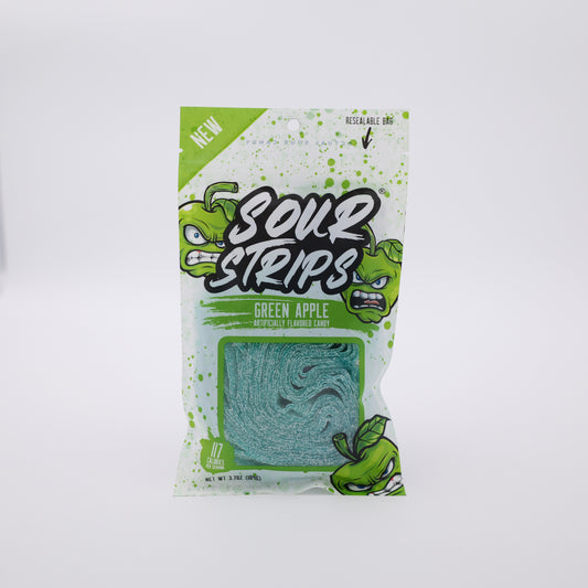 GREEN APPLE- SOUR STRIPS