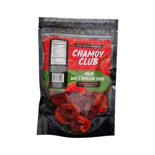 Sour Watermelon Rings 8oz- Chamoy Club (SA)