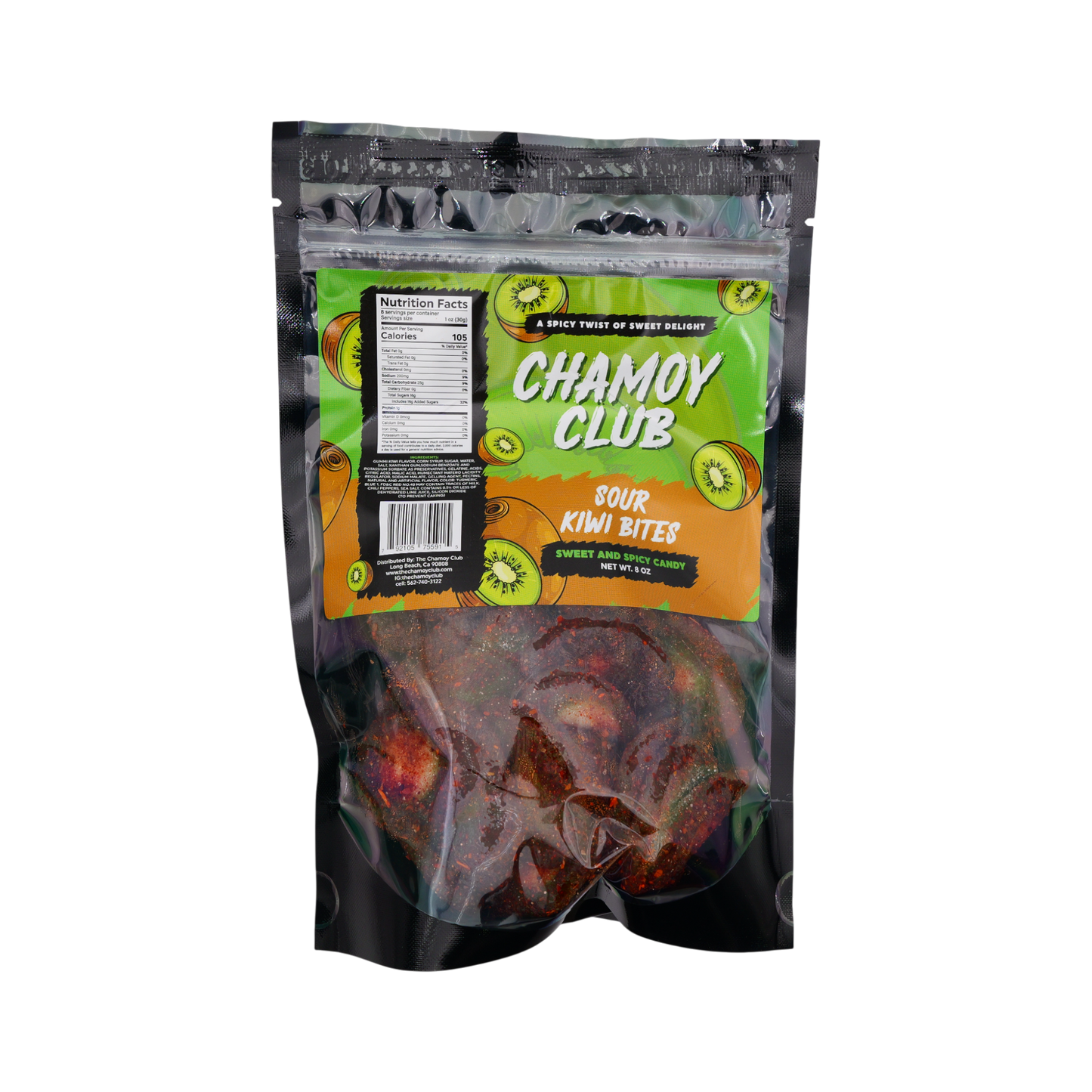 Sour Kiwi Bites 8oz- Chamoy Club (SA)