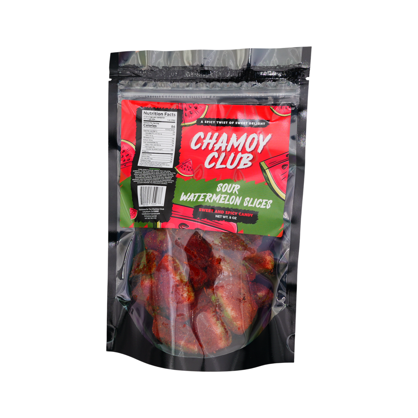Chamoy Club – Sour Watermelon Slices 12 Count