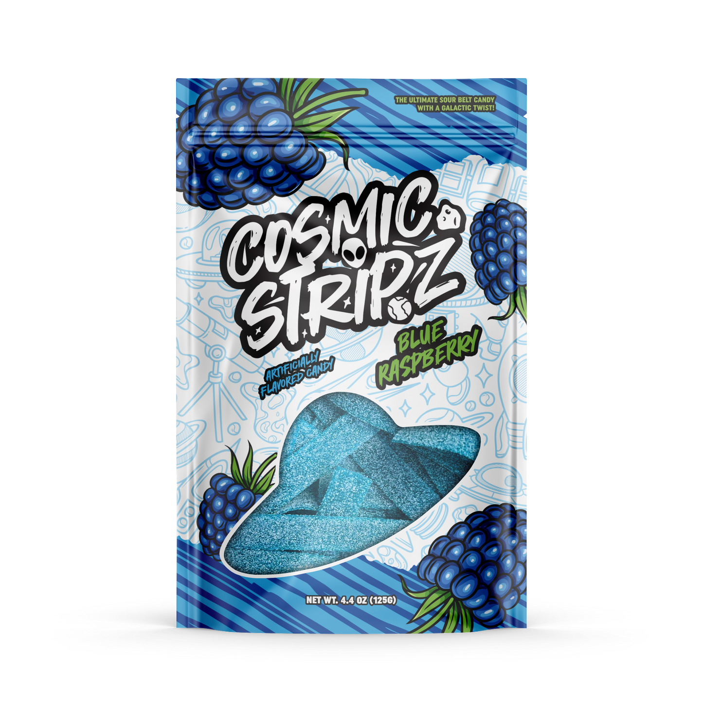 Cosmic Stripz – Blue Raspberry (4.4oz)