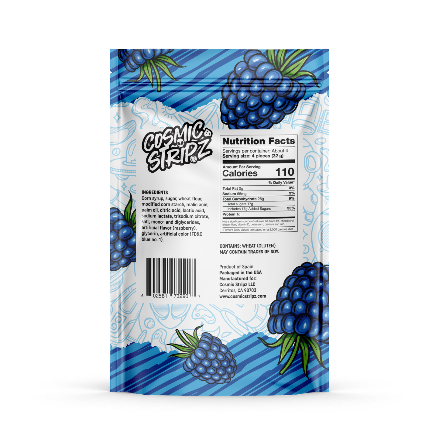Cosmic Stripz – Blue Raspberry (4.4oz)