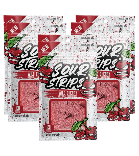 WILD CHERRY- SOUR STRIPS