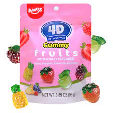 4D Gummy Fruits SUB 7oz - 12 count