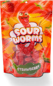 Sweet Worms - Orange (4oz)- 12 Count
